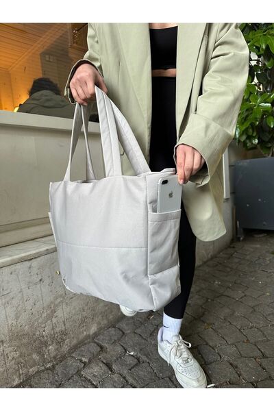 KIRASE Geniş Hacimli Fermuarlı Büyük Boy Spor Okul Günlük Kol Çantası