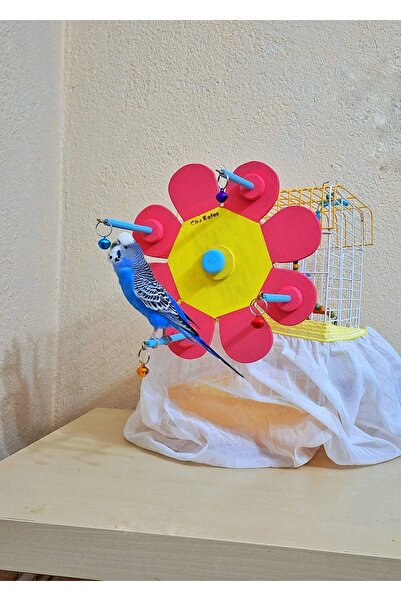 Ciko Kafes Bird Perch - Fun and Rotating Bell Design