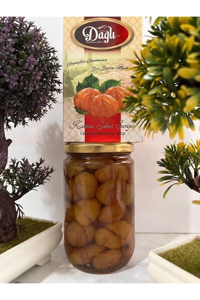 Bülent Dağlı Büyük Boy Kavanoz Kestane Şekeri (BRÜT:1150GR. NET:750GR. SÜZME:...