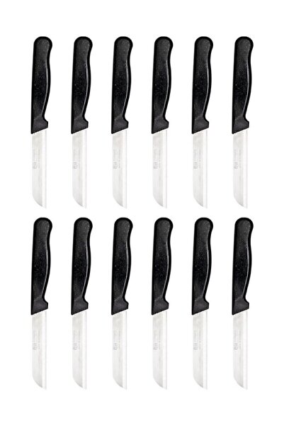 Solingen Siyah Simli Meyve Bıçağı 12'li