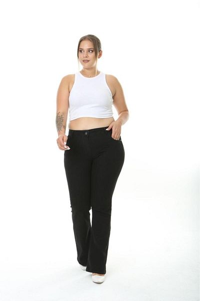SERRA BÜYÜK BEDEN WOMEN'S SPANISH TROUSERS