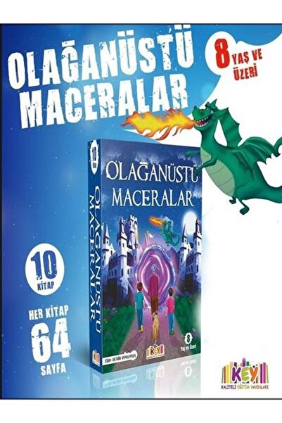 Key Kaliteli Eğitim Yayınları Olağanüstü Maceralar Serisi (10 Kitap Değerlendirme Kitapçığı ) Key Yayınları