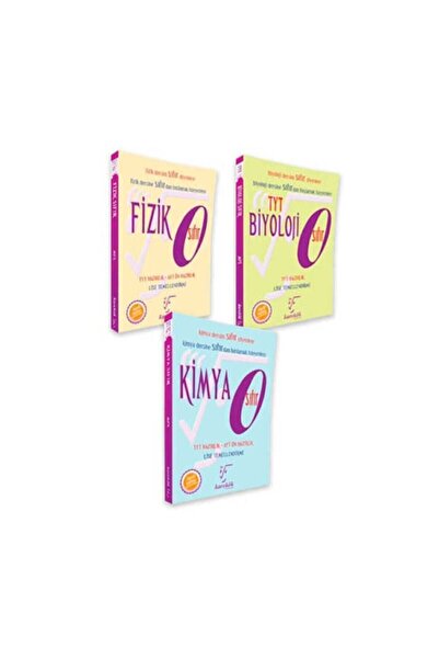 Karekök Yayınları Karekök Fizik Kimya Biyoloji Sıfır Seti 3 Kitap