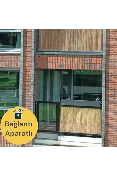 Greenosier 90cm.x2m. Kamış Hasır Bambu Balkon Çiti Duvar Çiti Bahçe Dekorasyonu