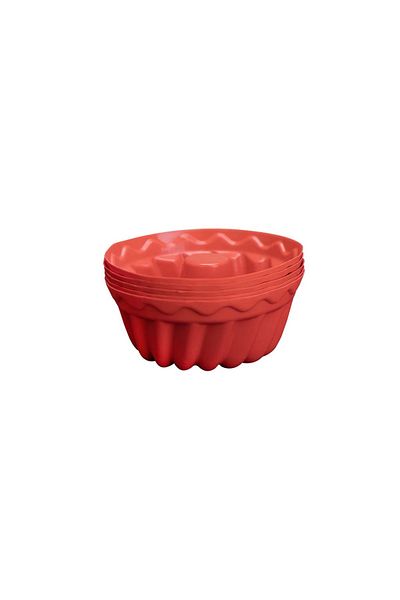 blackleg Fireproof Nonstick Easy Remove Silicone Muffin Cake Cookie Mold 1 Pack of 6"