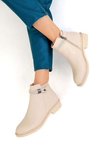 SOHO Béžové dámské boty - 19551 Model Bootie