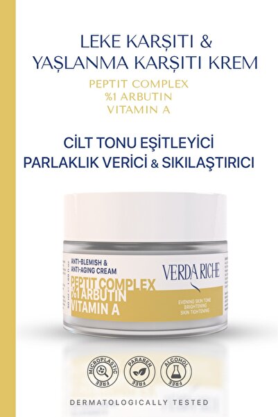 Leke ve Yaşlanma Karşıtı Cilt Tonu Eşitleyici Yüz Kremi 50ml