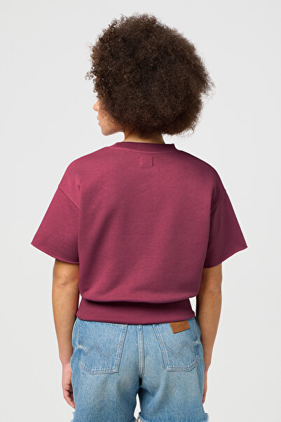 WRANGLER Mikina Ss - Violet Quartz Color