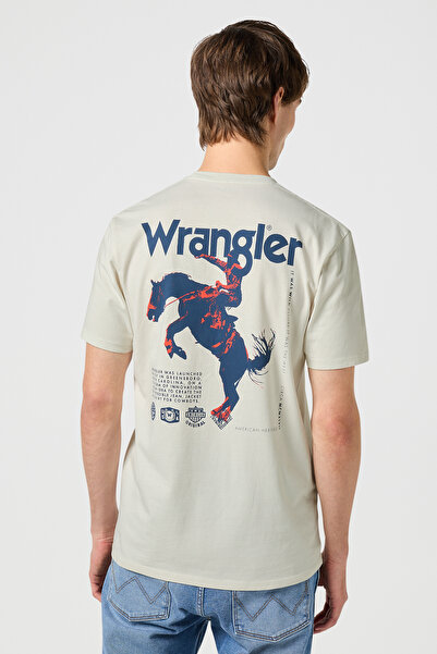 WRANGLER Koszulka Vintage Graphic Patterned - biała