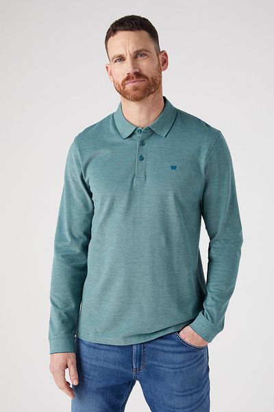 WRANGLER Ls Refined Polo - Deep Teal Green
