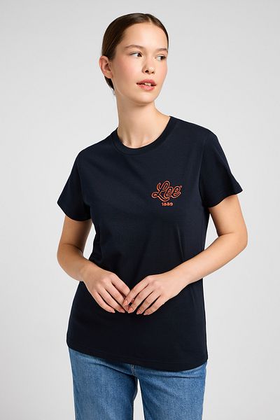 Lee Unionall Small Logo T-Shirt – Schwarz