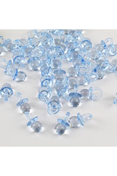 tüfekçioğlu KS Akrilik Mini Mavi Emzik Konsept, Hediyelik Süsleme Bebek Şeker...