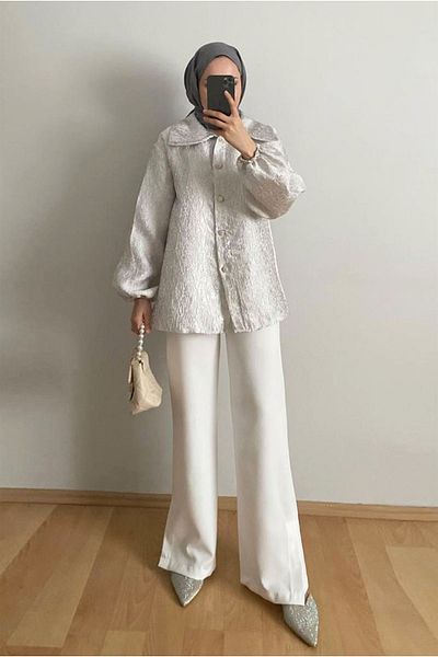 Silver Colored Modest Sweatsuit Sets Styles Prices Trendyol