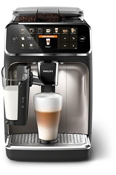 Philips LatteGo Tam Otomatik Espresso Makinesi, Tek Dokunuşla 12 Çeşit İçecek,  EP5447/90