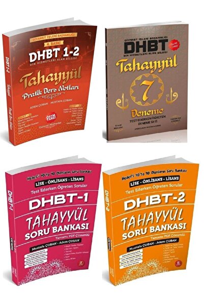 Tahayyül Yayınları Tahayyül Dhbt 1-2 Ders Notları Soru Bankası 7 Deneme Set -...