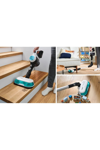 Bosch BCS71HYG3 Hygienic 2'Si 1 Arada Premium Aqua Şarjlı Dikey Süpürge 10 yıl Motor Garantili