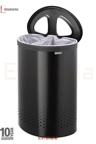 Brabantia Evrekala Shop Bölmeli Çamaşır Sepeti Brabantia 55 Lt Siyah Çamaşır ...