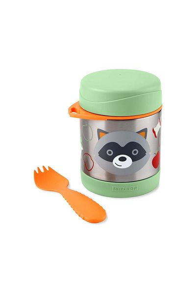 Skip Hop Zoo 325 ml Stainless Steel Thermos - Raccoon