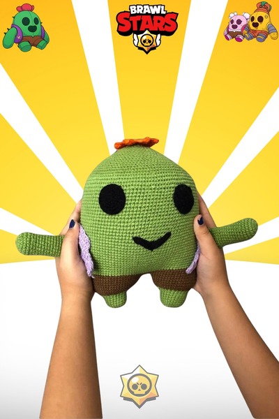 Hobi Dünyası سبايك كبير الحجم من Brawl Stars - أميجورومي مصنوع يدويًا