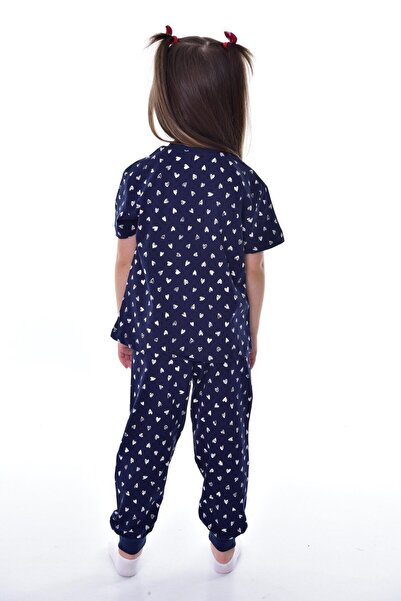 bunny hopp Set de pijamale pentru fete, 100% bumbac, din jerseu unic, din bumbac pieptănat, cu mânecă scurtă (3,4,5,6,7,8,9,10,11,12 ANI)