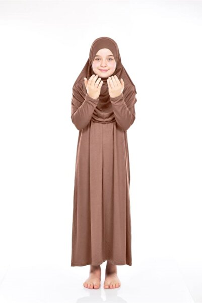zahranur ÇOCUK NAMAZ KIYAFETİ-KAHVERENGİ