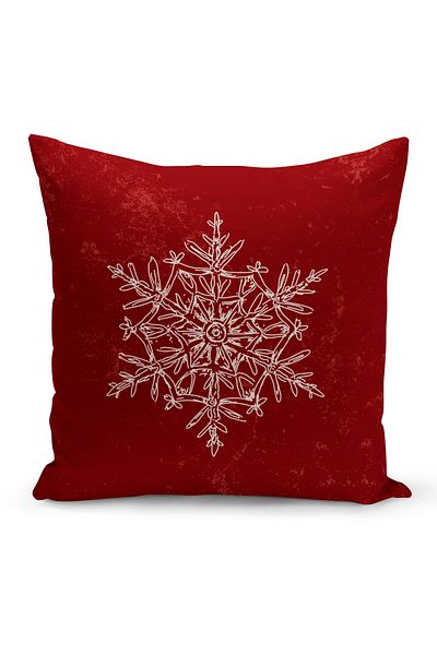 Bertille Home New Year Series - Double Sided Digital Printed 4-Piece Throw Pillow Cover Set (Christmas Christmas Cushion Cover)