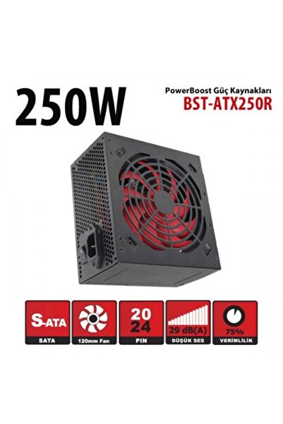 Power Boost Powerboost 250w bst-atx250r 12cm fan power supply