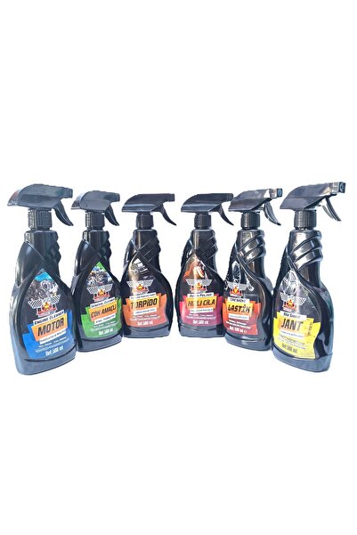 Motor Tmz.+Çok Amaçlı Tmz.+Toprido Bakım Sütü+Hızlı Cila+Lastik Parlatıcı+Jant Tmz.