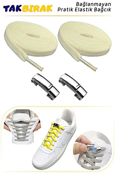 YeferStore Tak Bırak Manyetikli Bağcık, Mıknatıslı, Elastik, Pratik 1 Çift Bağcık