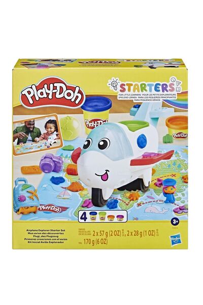 Play Doh مجموعة ألعاب الطائرات الممتعة للمبتدئين F8804