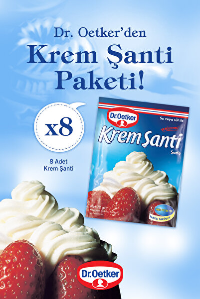 Dr. Oetker Krem Şanti 72 gr x 8 Adet (Yeni)