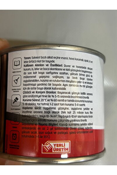 TEK NEM RUTUBET VE KÜF BOYASI.  TAVAN VE DUVAR İÇİN. 3.5 KG. KAPATAN BOYA