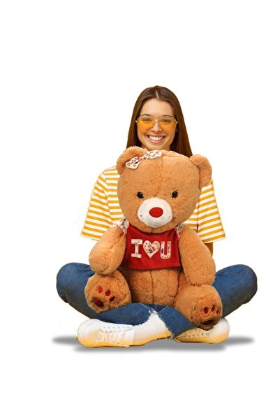 Gürkan Oyuncak Romantik "ı Love You" Tshirtlü Sevimli Peluş Ayı - Sevgiliye Ö...