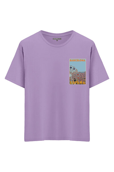Mounte Bianca Unisex Barselona - Oversize kroj T-shirt