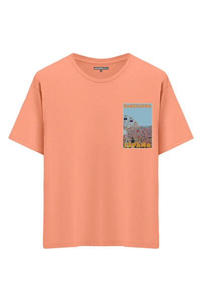 Mounte Bianca Unisex Barselona - Oversize kroj T-shirt