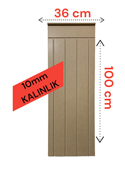 varje Dekoratif Duvar Paneli ( 36 x 100 cm ) Boyanabilir Ahşap 10 mm Ham Mdf Duvar Paneli