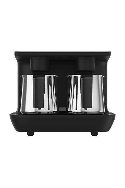 Arçelik Tkm 9961 S Black Steel Double Turkish Coffee Machine.