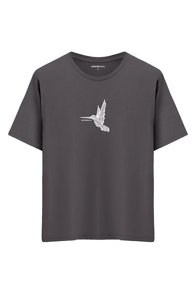 Mounte Bianca Μπλουζάκι Unisex Bird II - Oversize