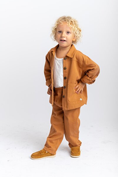 Oliven The Kid Таба Унисекс Габардин Ceket