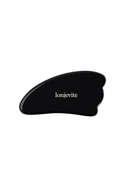 Lonjevite Siyah Obsidiyen Gua Sha | Wing-shape Black Obsidian Gua Sha