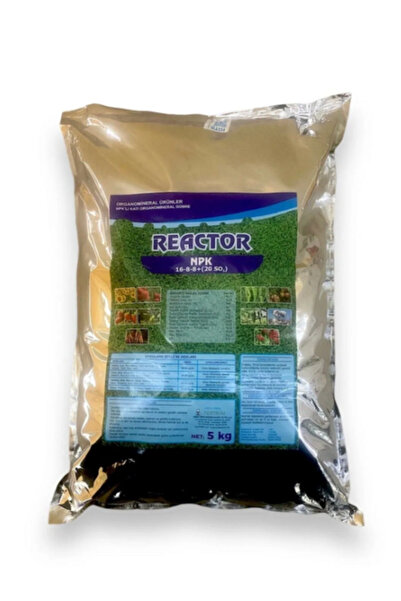 EGE ZİRAİ MADDELER Reactor NPK 16-8-8+(20SO3) Çim Çiçek Sebze Organomineral G...