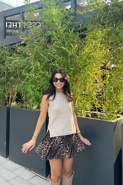 Seda Yalçın Atelier Beige Knitwear Blouse - Slit Detail