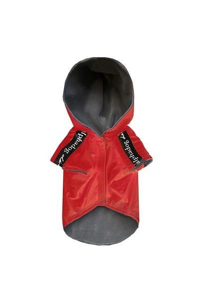 Alphadog Design معطف واق من المطر بغطاء للرأس من Flash Red Dog