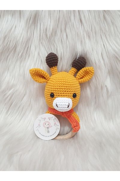 On marifet yün ve hobi dünyası Amigurumi Organic Knitted Toy Rattle