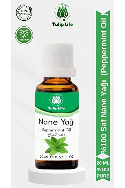Tuliplife % 100 Saf ve Doğal Nane Yağı ( Peppermint Oil ) 20 ML