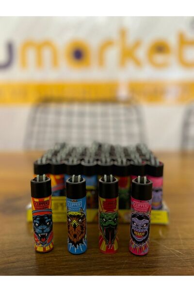 Clipper Koleksiyoncular Özel Seri Çakmak Zar-Vahşi Doğa- Parmak - Micro- Kurukafa