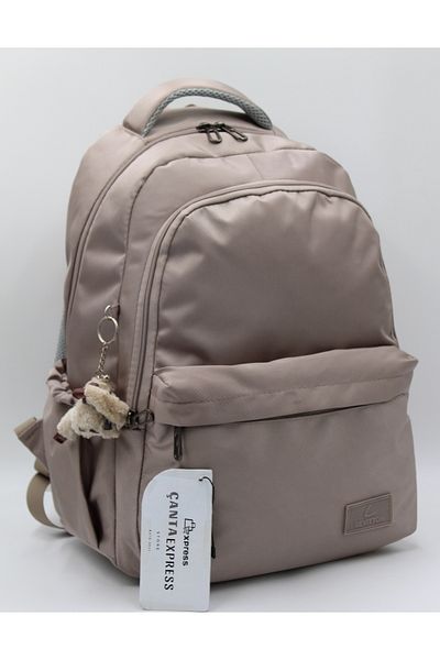 Bevitton Multi-Compartment Water Resistant Special Fabric Unisex Mink Daily Backpack 34100