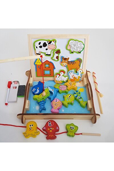 kaan oyuncak Çok Fonksiyonlu Ahşap Oyun Seti