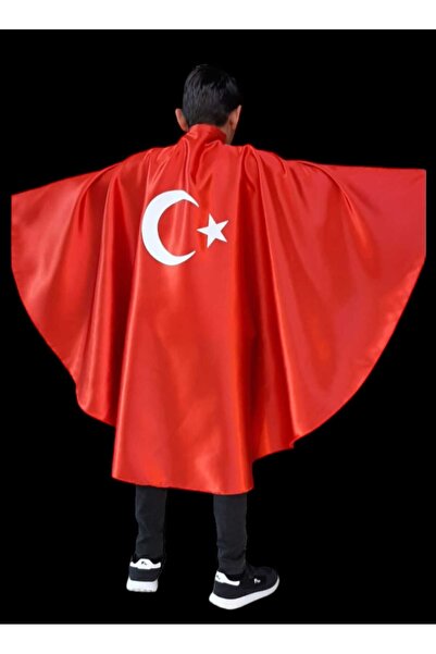 DENBU TEKSTİL 29. oktobar Specijalna crvena pelerina sa turskom zastavom, diz...