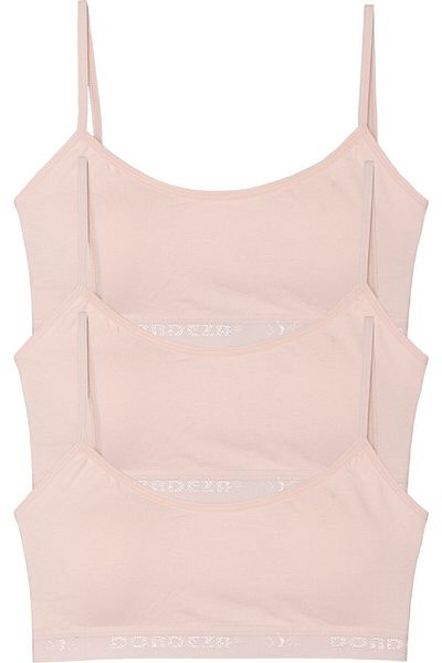 Momslab Flat Bustier με λουράκι σχοινιού και μαξιλαράκια - Συσκευασία των 3